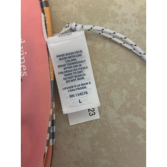 NWT Vineyard Vines Lowrise Bikini Bottom Plaid Women's Large - Picture 6 of 8